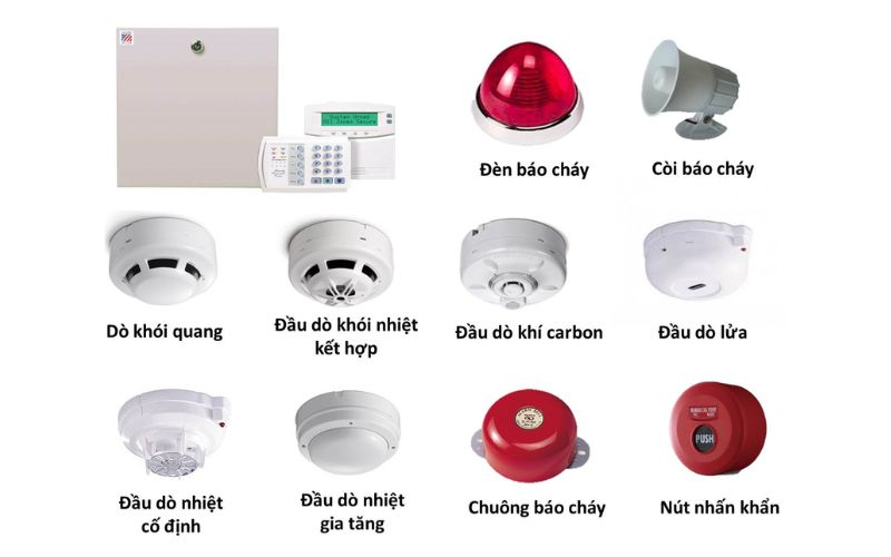 thiết bị đầu ra đầu vào hệ thống báo cháy